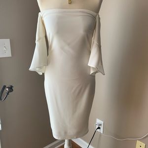 Laundry by shelli segal, off white midi dress